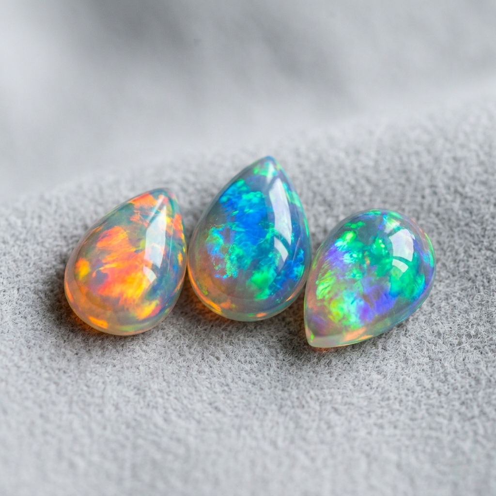 Natural opal trio
