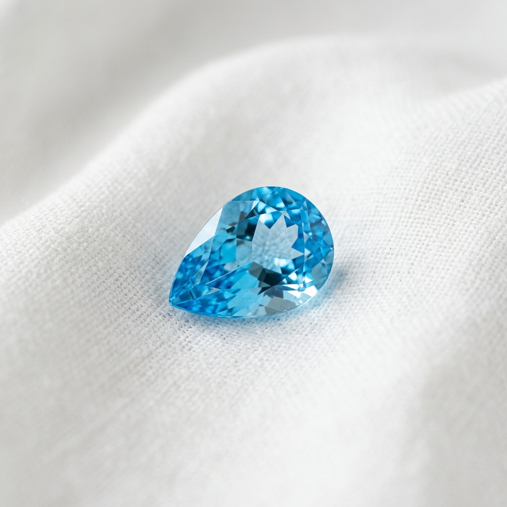 Blue Topaz Pear Drop